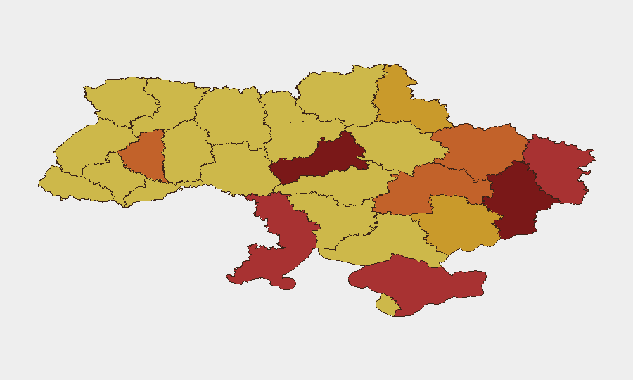Ukraine sub-national risk map