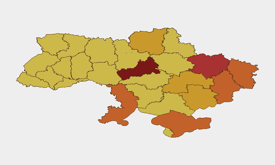 Ukraine sub-national risk map