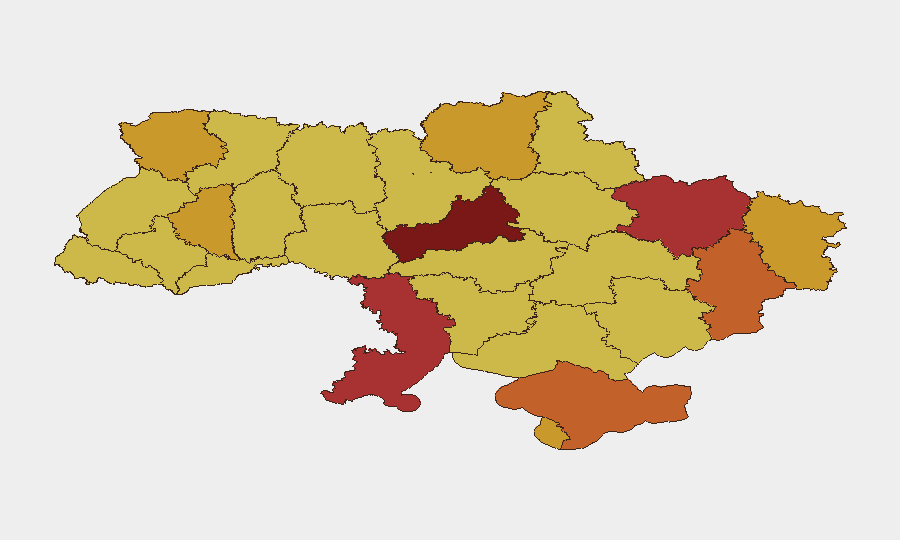 Ukraine sub-national risk map