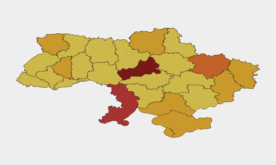 Ukraine sub-national risk map