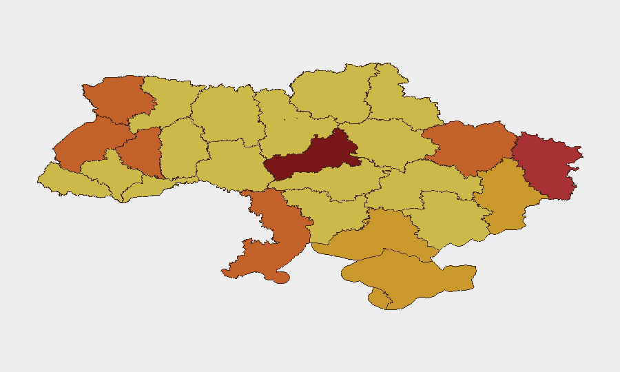 Ukraine sub-national risk map