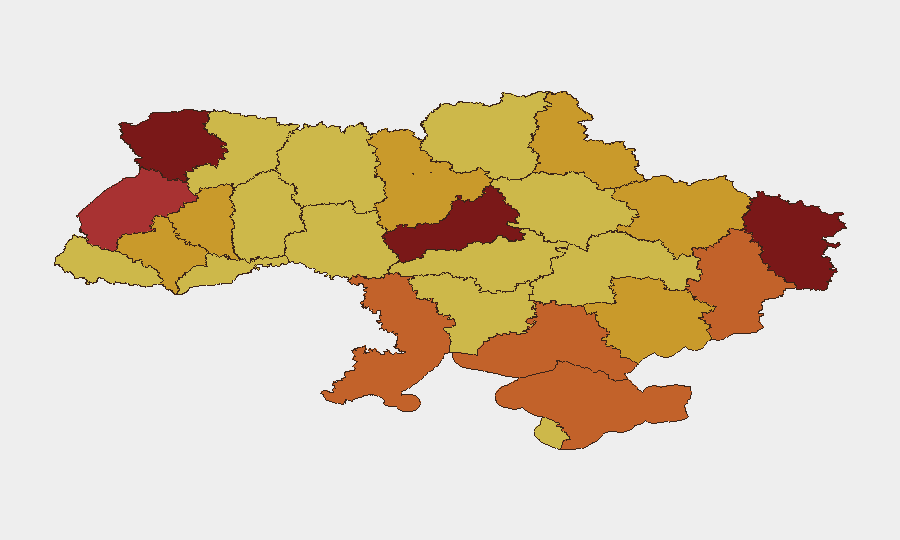 Ukraine sub-national risk map