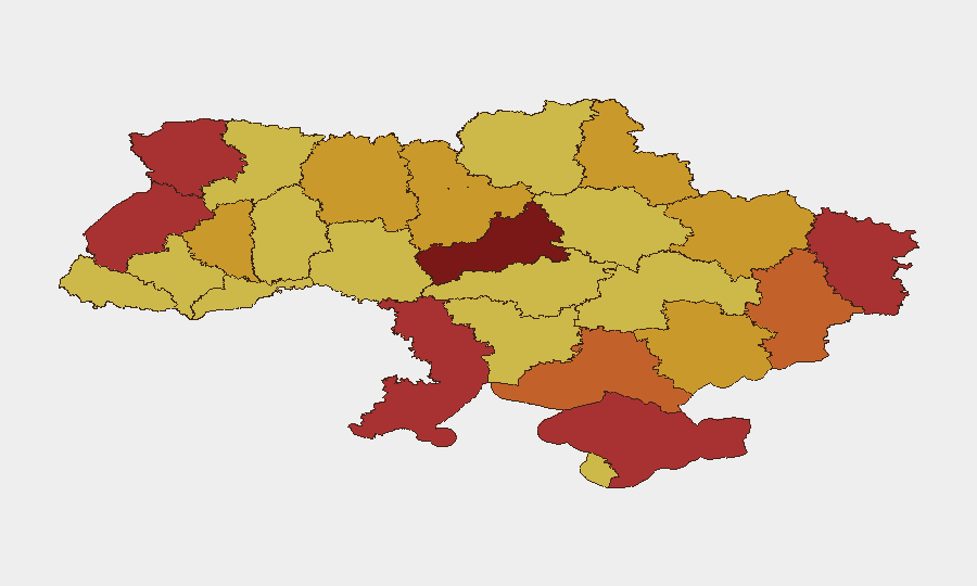 Ukraine sub-national risk map