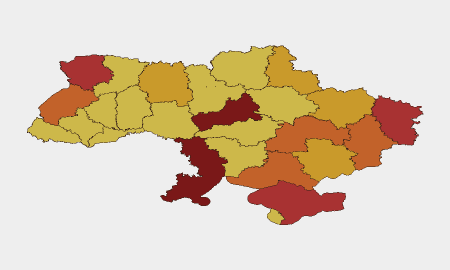Ukraine sub-national risk map