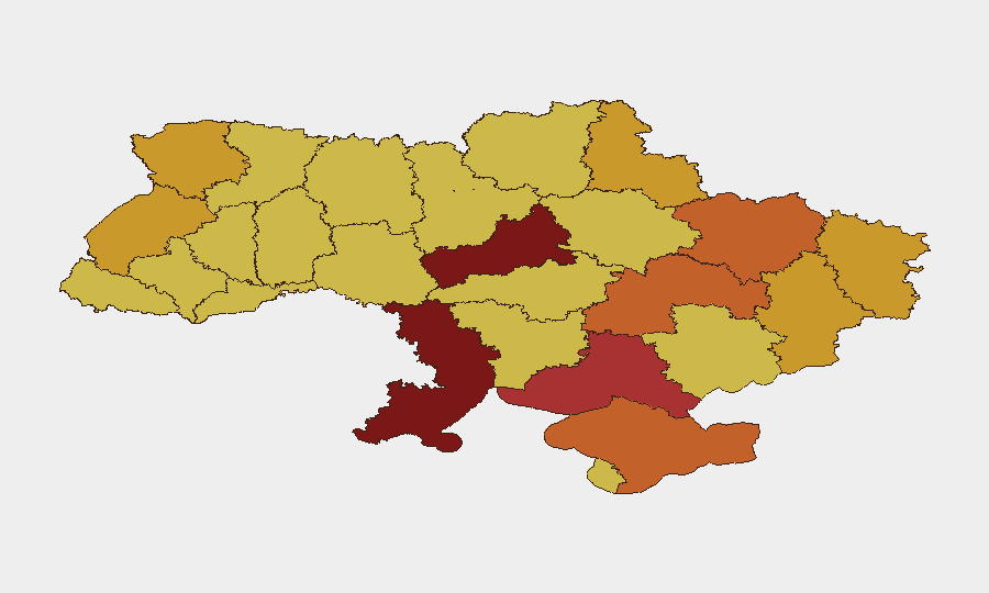 Ukraine sub-national risk map