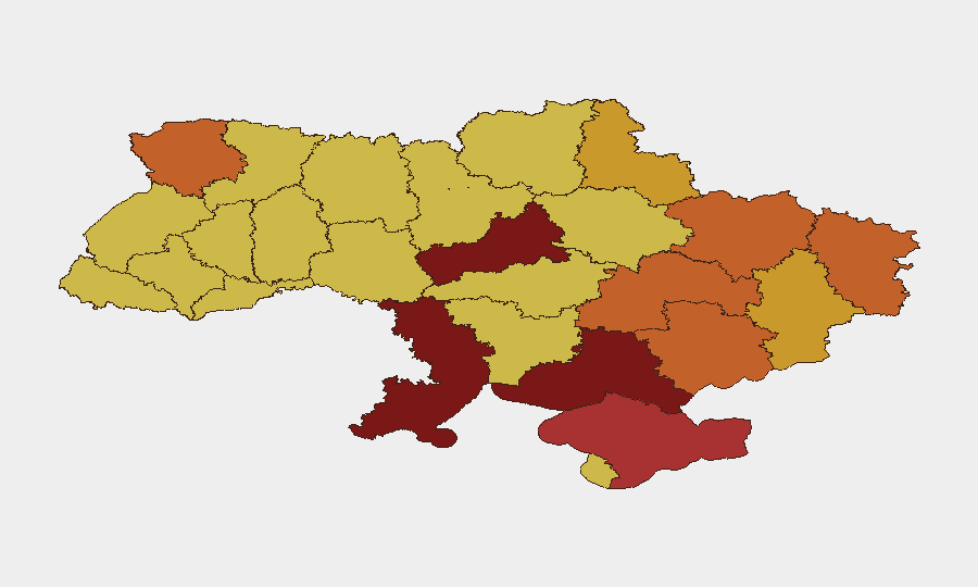 Ukraine sub-national risk map