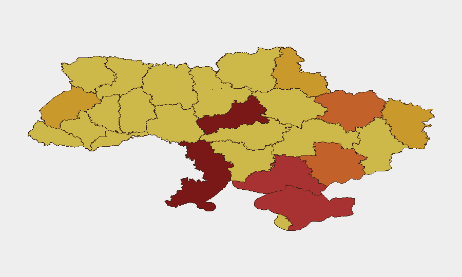 Ukraine sub-national risk map