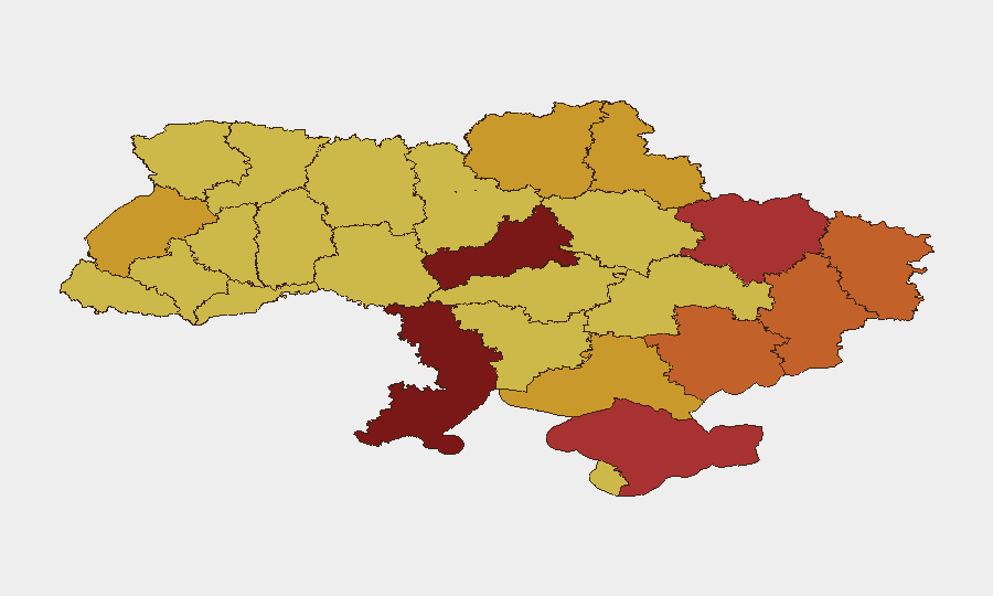Ukraine sub-national risk map