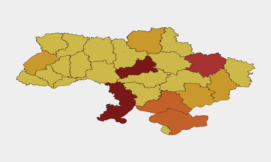 Ukraine sub-national risk map