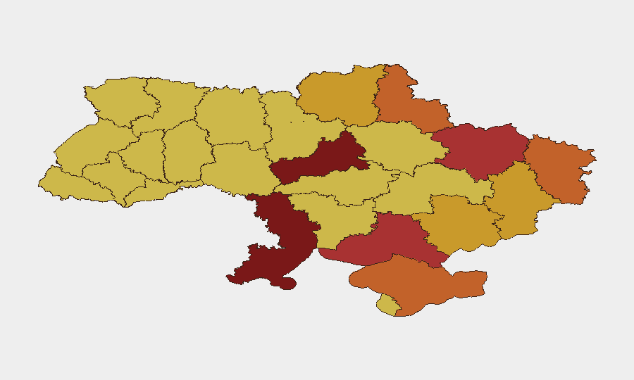 Ukraine sub-national risk map