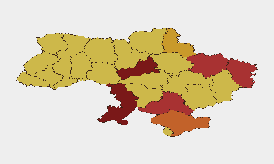 Ukraine sub-national risk map