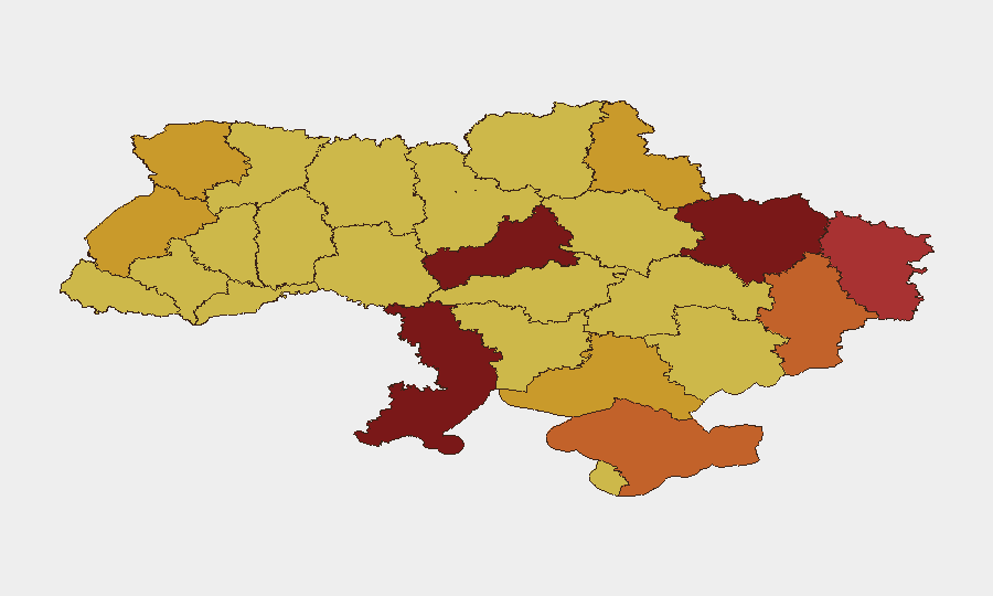 Ukraine sub-national risk map