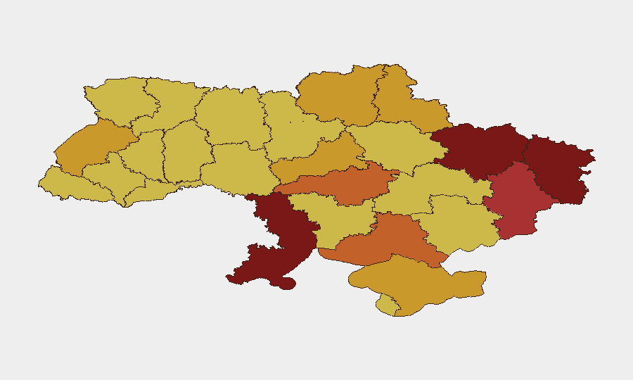 Ukraine sub-national risk map