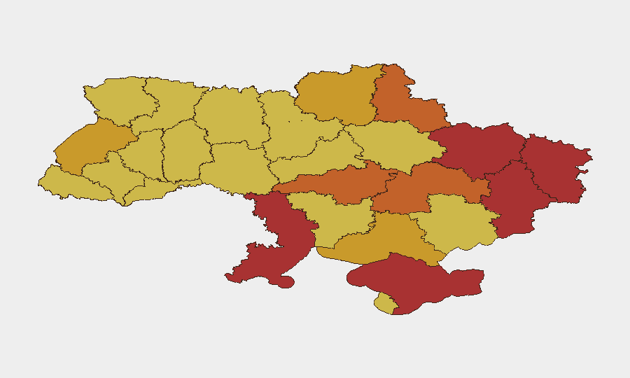 Ukraine sub-national risk map