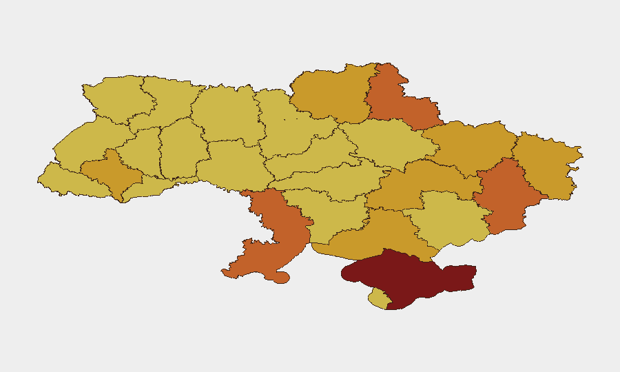 Ukraine sub-national risk map