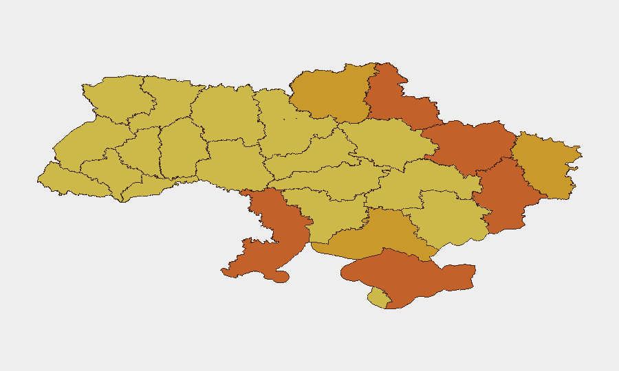 Ukraine sub-national risk map