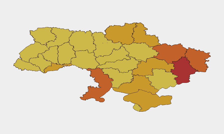 Ukraine sub-national risk map