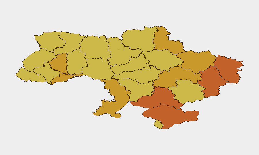 Ukraine sub-national risk map