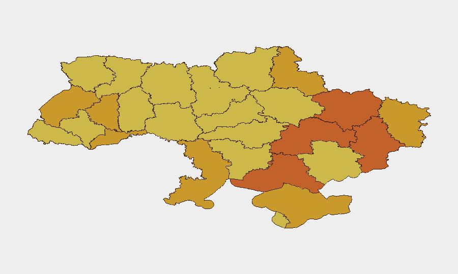 Ukraine sub-national risk map