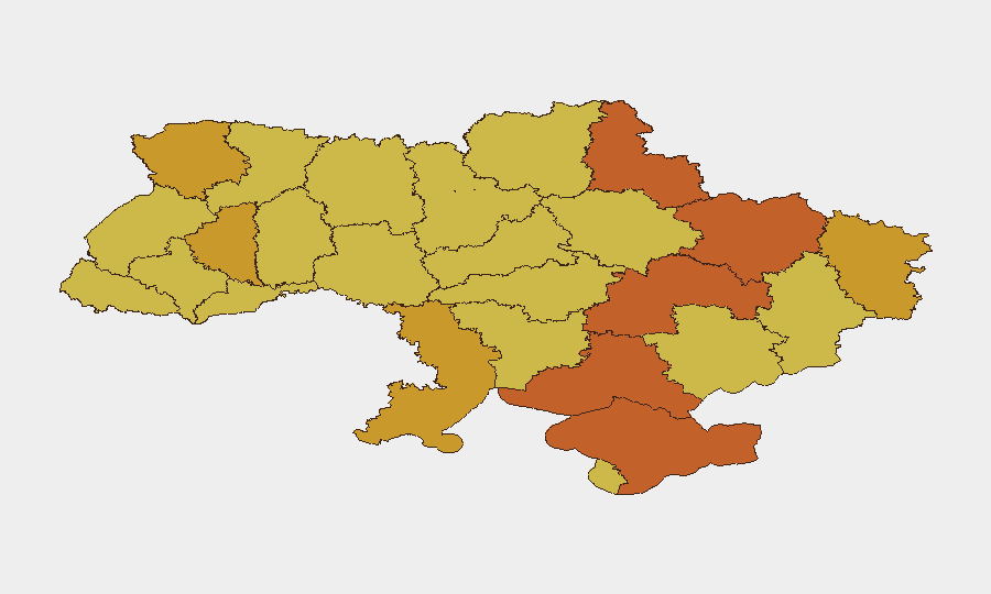 Ukraine sub-national risk map