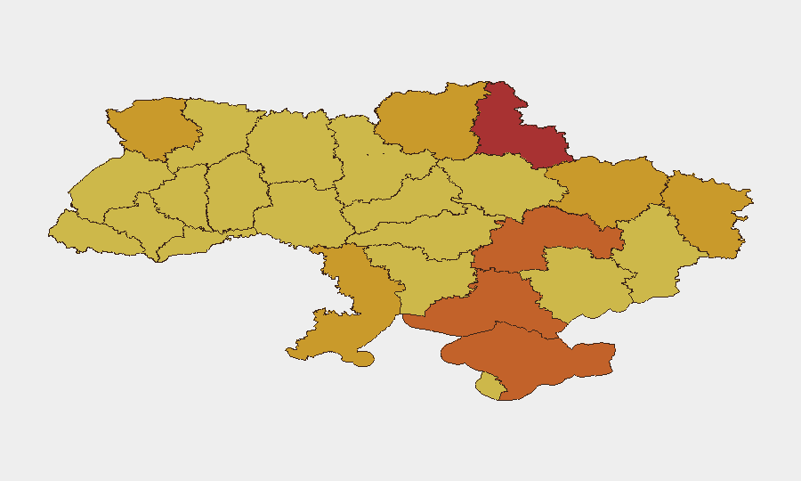 Ukraine sub-national risk map