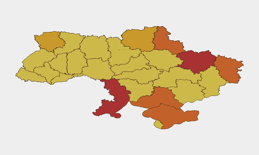 Ukraine sub-national risk map