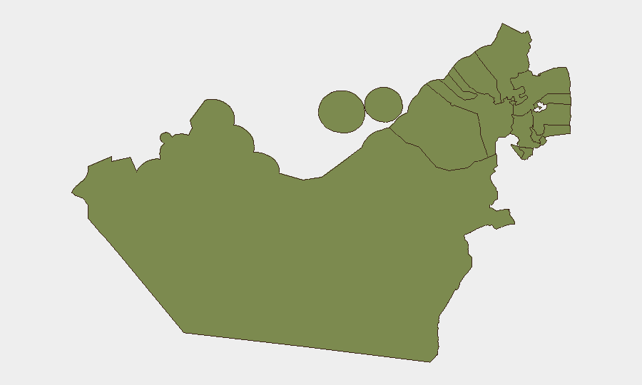 United Arab Emirates sub-national risk map