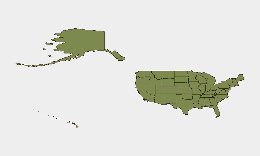 United States sub-national risk map
