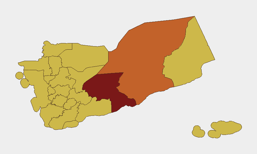 Yemen sub-national risk map