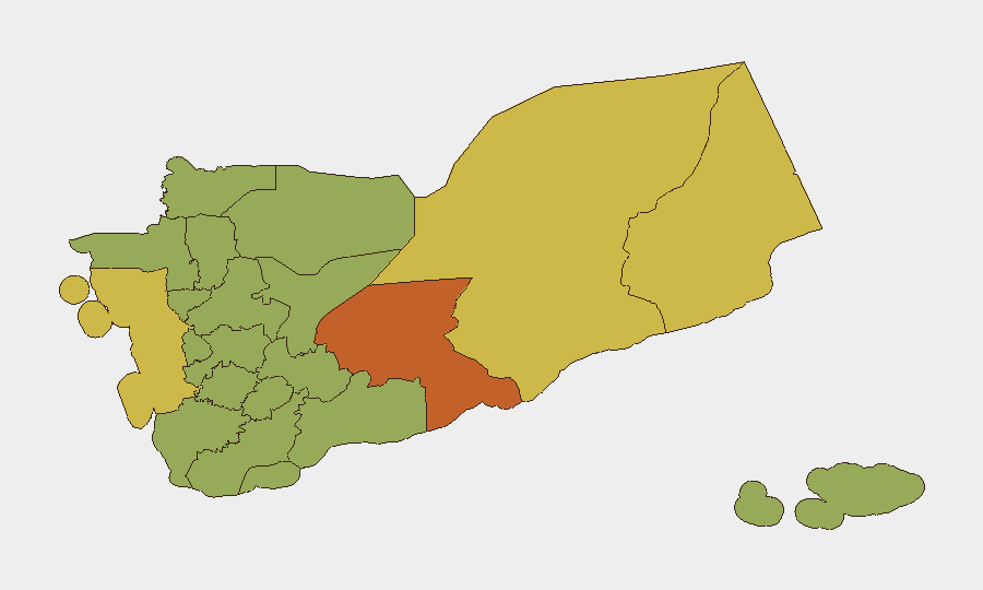 Yemen sub-national risk map