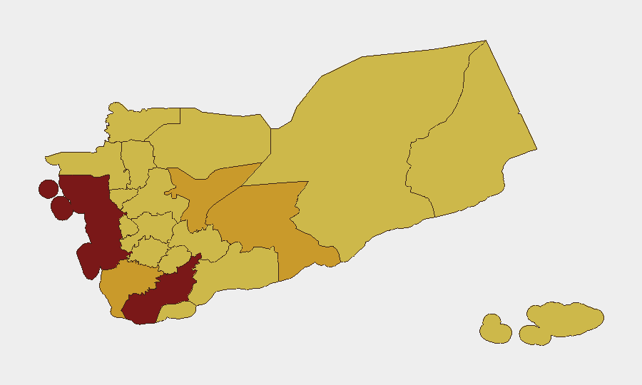 Yemen sub-national risk map