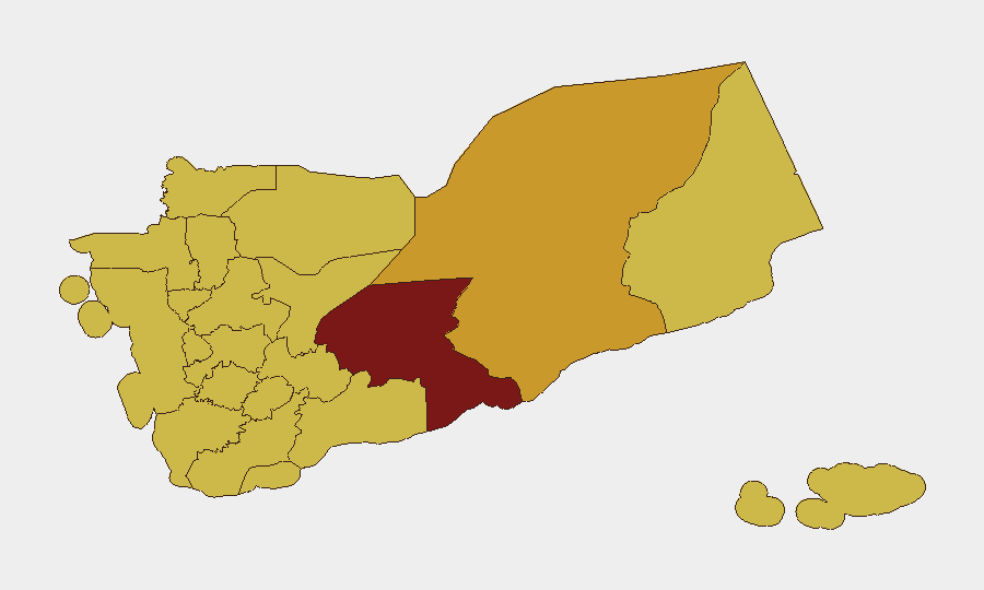 Yemen sub-national risk map