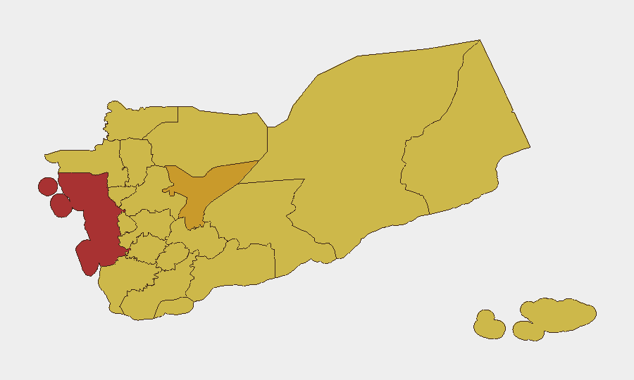 Yemen sub-national risk map