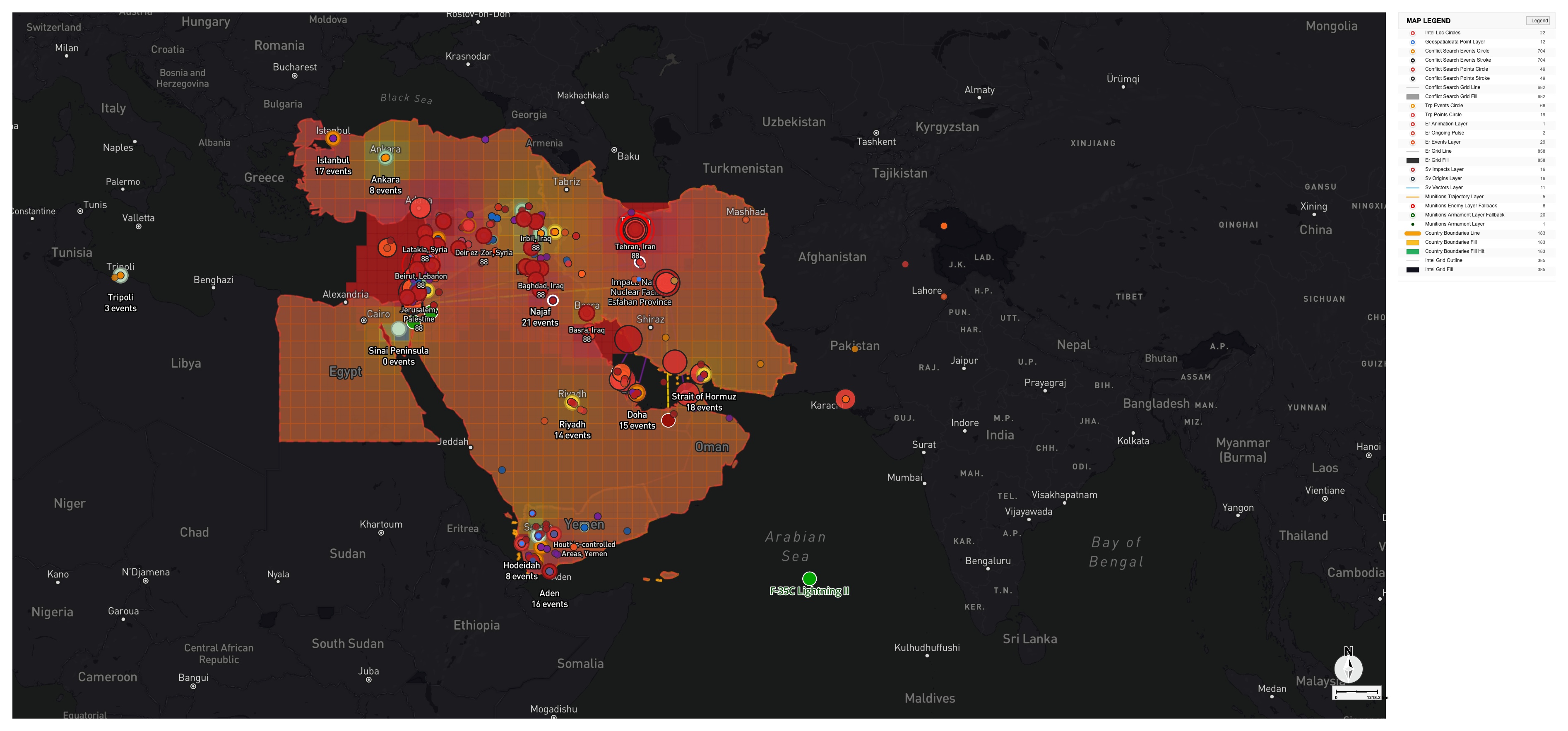 Middle East conflict tracking